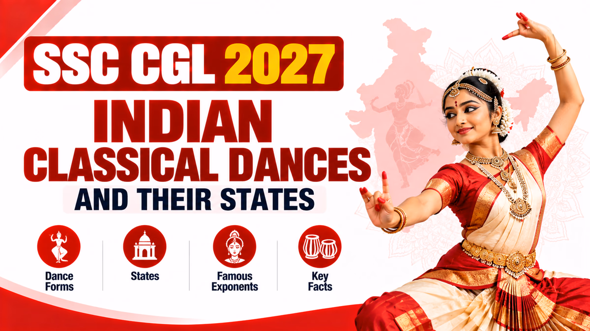 SSC CGL 2027 Indian Classical Dances and Their States